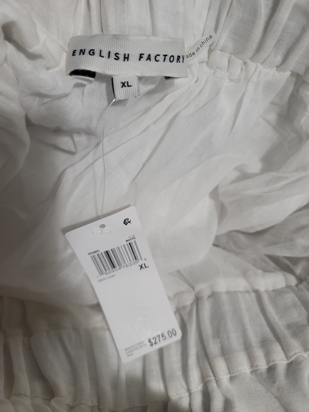 English Factory White Eyelet Puff-Sleeve Midi Dress - Picture 6 of 6